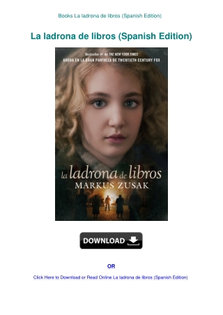 Books La ladrona de libros (Spanish Edition)