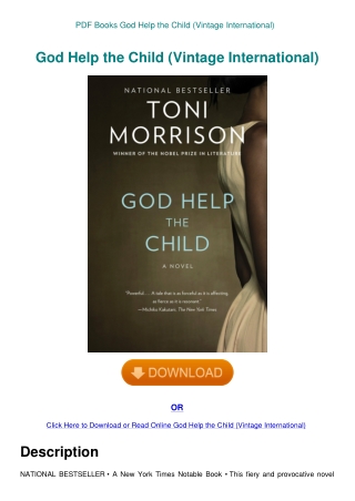 PDF Books God Help the Child (Vintage International)