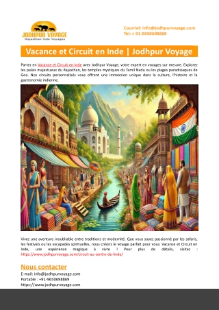 Vacance et Circuit en Inde-Jodhpur Voyage