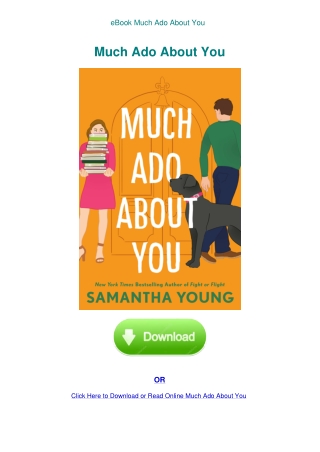 eBook Much Ado About You