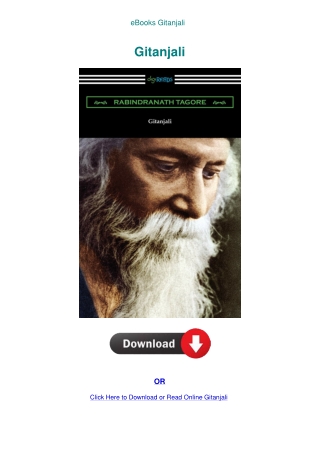 eBooks Gitanjali