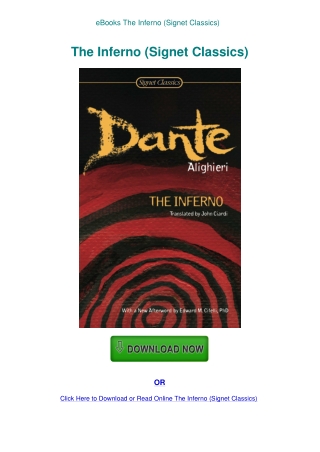 eBooks The Inferno (Signet Classics)