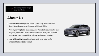 Ken Ganley CDJRF Dealership in Painesville, OH | Serving Eastlake and Geneva | K