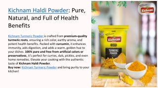 Kichnam turmeric pdf