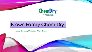 North San Diego County -Best Carpet Cleaning Services