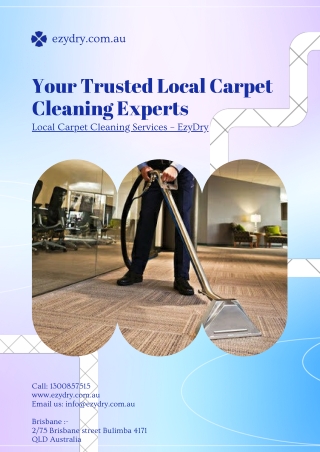 Your Trusted Local Carpet Cleaning Experts