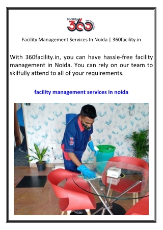 Facility Management Services In Noida  360facility.in