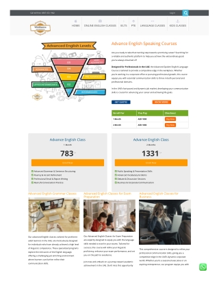 Advanced Spoken English Classes