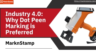 Industry 4.0: Why Dot Peen Marking is Preferred- Marknstamp