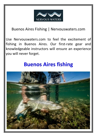 Buenos Aires Fishing  Nervouswaters.com