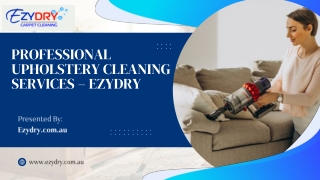 Professional Upholstery Cleaning Services – EzyDry