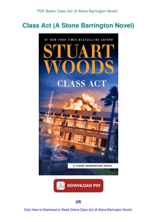 PDF Books Class Act (A Stone Barrington Novel)