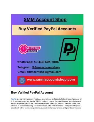 Buy Verified PayPal Accounts web 2025