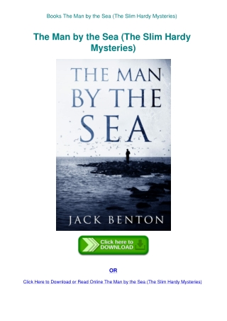 Books The Man by the Sea (The Slim Hardy Mysteries)