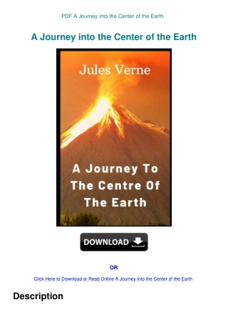 PDF A Journey into the Center of the Earth