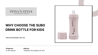 Why Choose the Subo Drink Bottle for Kids