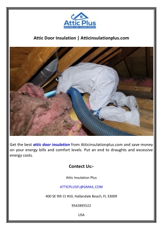 Attic Door Insulation  Atticinsulationplus.com