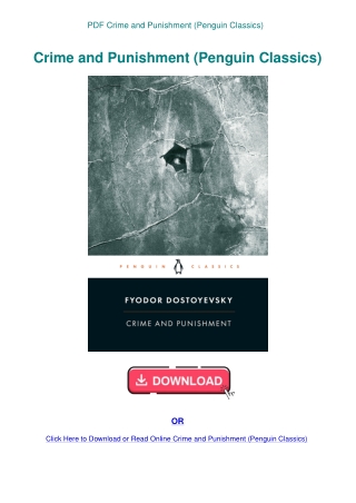 PDF Crime and Punishment (Penguin Classics)