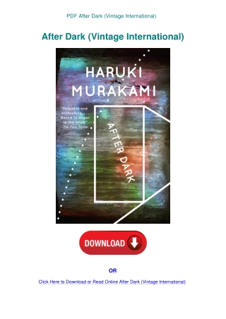 PDF After Dark (Vintage International)