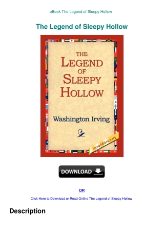 eBook The Legend of Sleepy Hollow