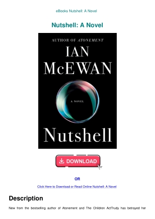 eBooks Nutshell A Novel
