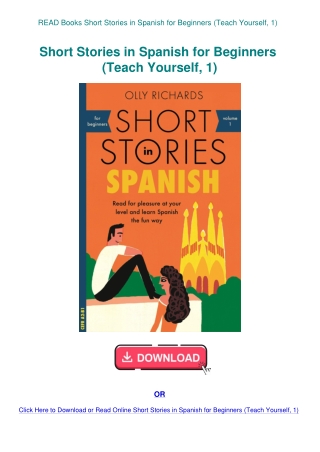 READ Books Short Stories in Spanish for Beginners (Teach Yourself  1)