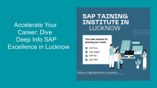 SAP Course in Lucknow | Best SAP Training with Certification