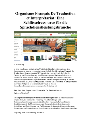 newOrganisme Français De Traduction et Interprétariat