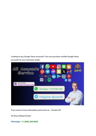 The Best 5 Sites To Buy Google Voice Accounts