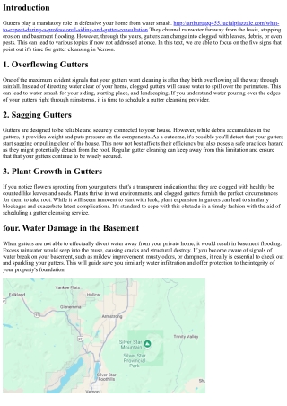 five Signs It's Time for Gutter Cleaning in Vernon