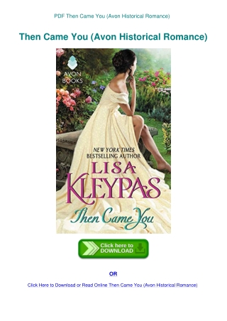 PDF Then Came You (Avon Historical Romance)