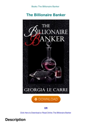 Books The Billionaire Banker