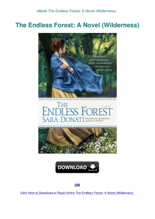 eBook The Endless Forest A Novel (Wilderness)