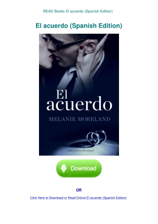 READ Books El acuerdo (Spanish Edition)