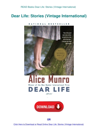 READ Books Dear Life Stories (Vintage International)
