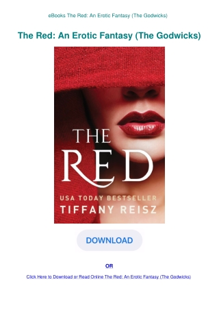 eBooks The Red An Erotic Fantasy (The Godwicks)