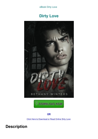 eBook Dirty Love