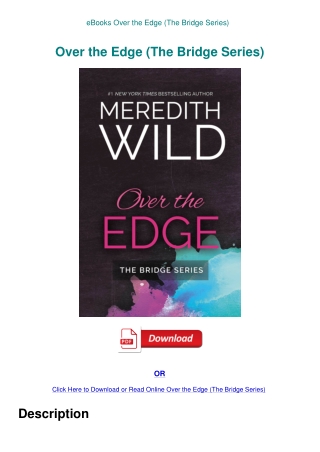 eBooks Over the Edge (The Bridge Series)