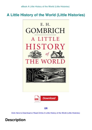 eBook A Little History of the World (Little Histories)