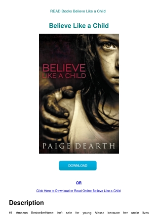 READ Books Believe Like a Child