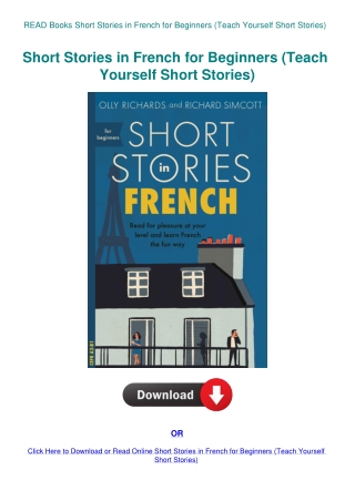READ Books Short Stories in French for Beginners (Teach Yourself Short Stories)