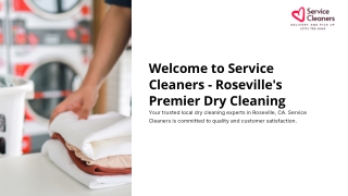 Best Dry Cleaners in Roseville, CA – Service Cleaners