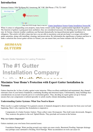 Maximize Your Home’s Protection with Expert Gutter Installation in Vernon