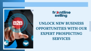 Unlock New Business Opportunities with Our Expert Prospecting Services