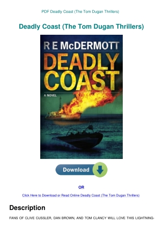 PDF Deadly Coast (The Tom Dugan Thrillers)