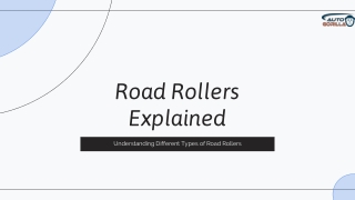 Road Rollers Explained From Vibrating to Static Rollers
