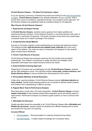 CA ANIL SHARMA DOCUMENT