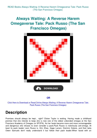 READ Books Always Waiting A Reverse Harem Omegaverse Tale Pack Russo (The San Francisco Omegas)
