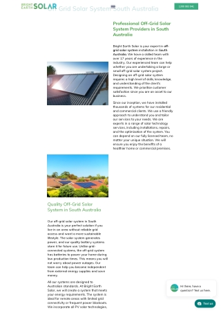 Off Grid Solar System South Australia