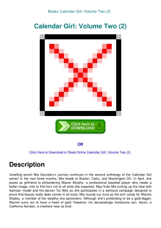 Books Calendar Girl Volume Two (2)